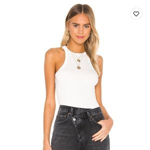 Agolde Rianne White Bodysuit